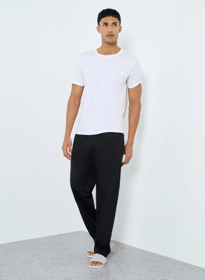 ستايلي بنطال مريح بخصر برباط للرجال